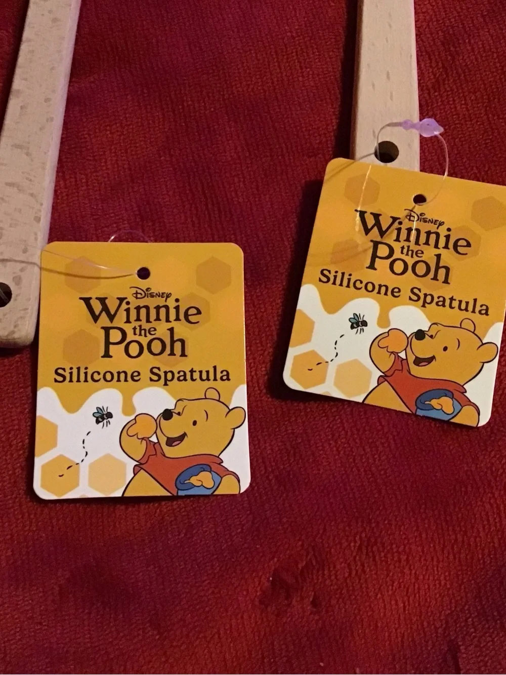 Disney Winnie the Pooh Yellow Silicone Spatulas - Set of 2